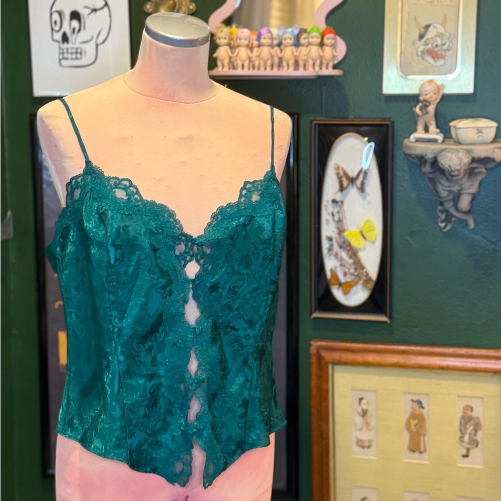 Victoria's Secret Emerald Lace Top